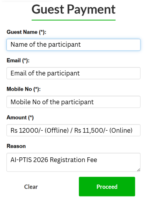 payment details in Guest Payment
